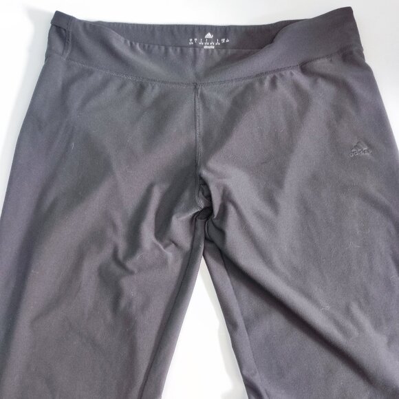 Adidas Climalite active wear leggings charcoal women's size L - Picture 2 of 13